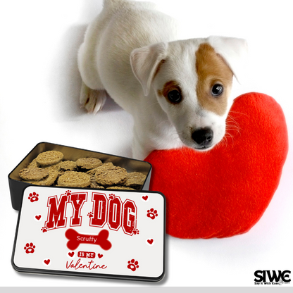 My Dog Is My Valentine Personalized Gourmet Dog Cookies