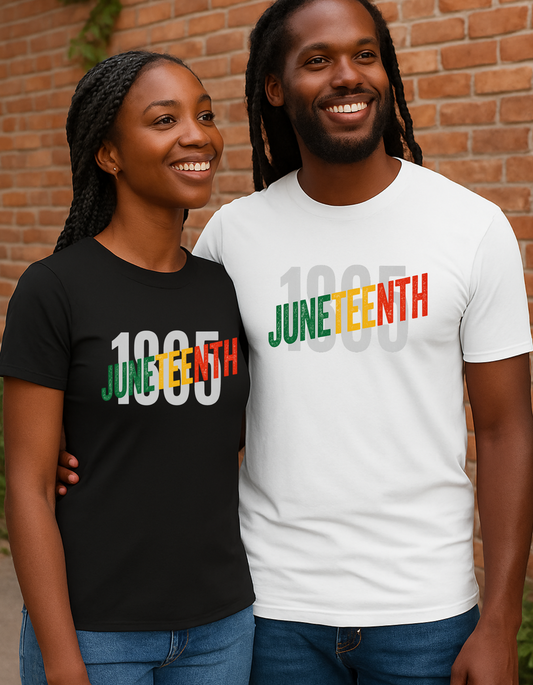 Juneteenth 1865 Fade Tee – Bold. Distressed. Unapologetically Free.