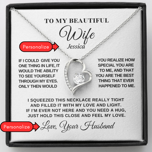 Personalized To My Wife - Forever Love Necklace