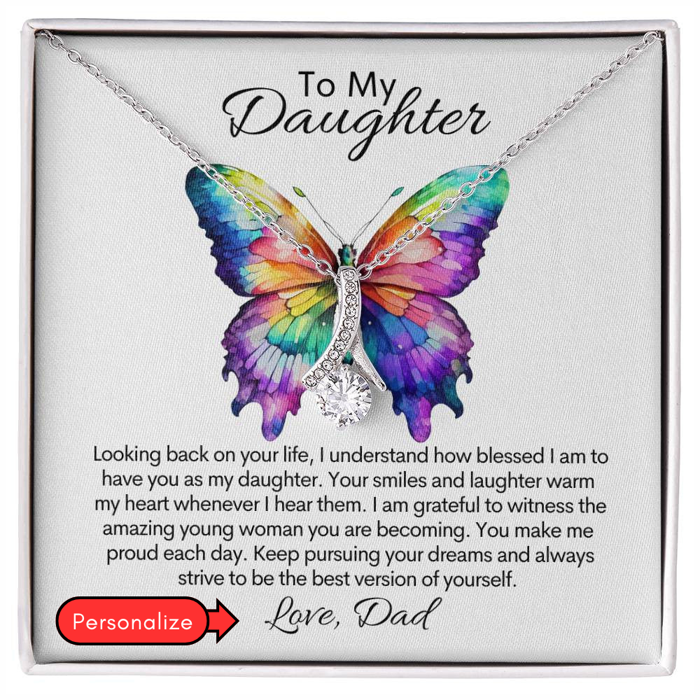 Personalized To My Daughter - Alluring Beauty Necklace