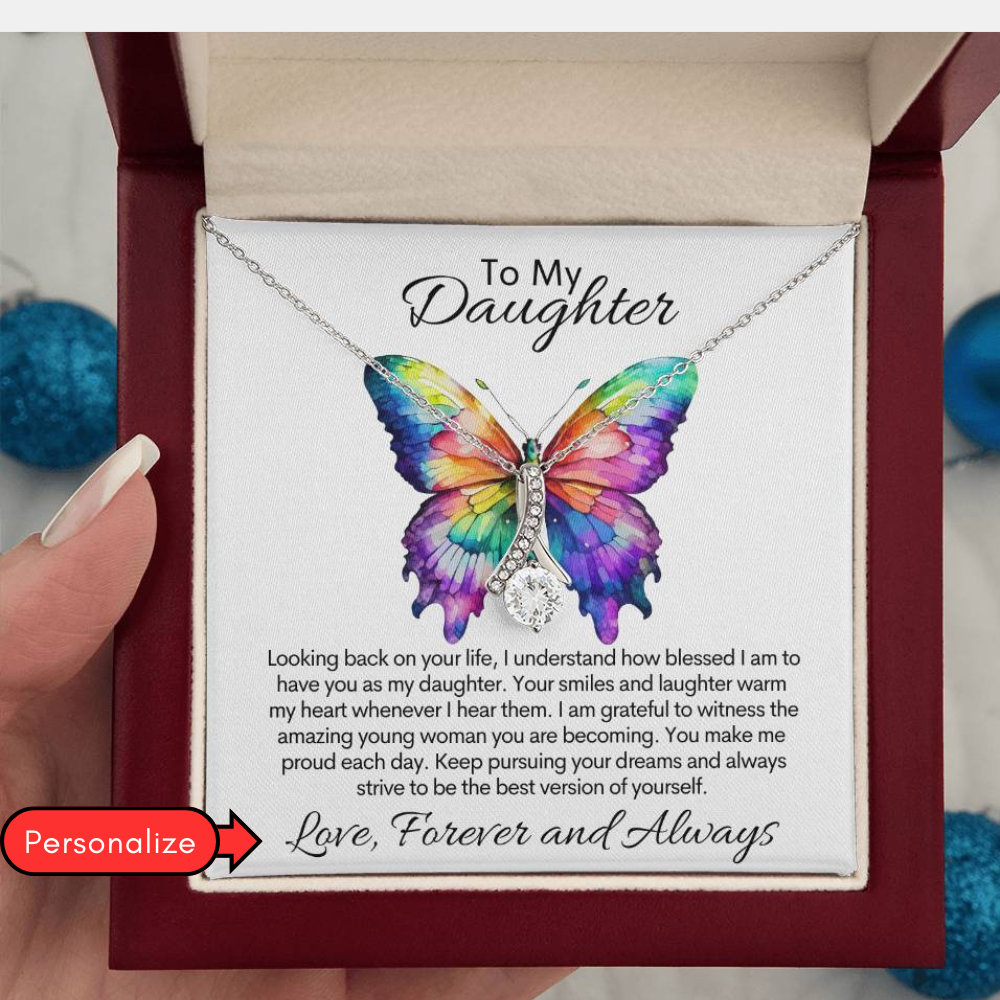 CYBER MONDAY SPECIAL Personalized To My Daughter - Alluring Beauty Necklace