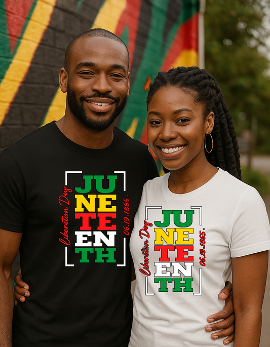 Juneteenth Liberation Day Block Tee