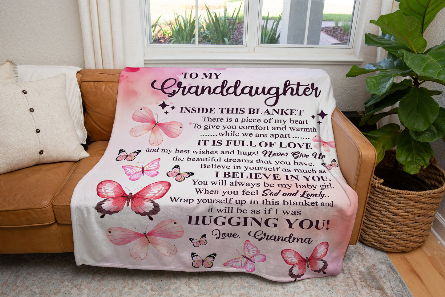 To My Granddaughter, Hugging You Blanket