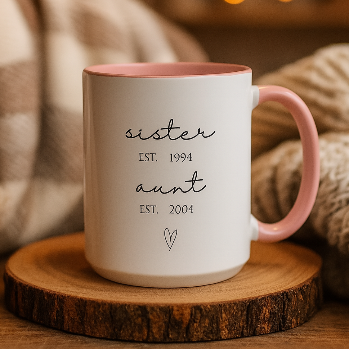 Custom Aunt Mug | New Aunt | Promoted to Aunt