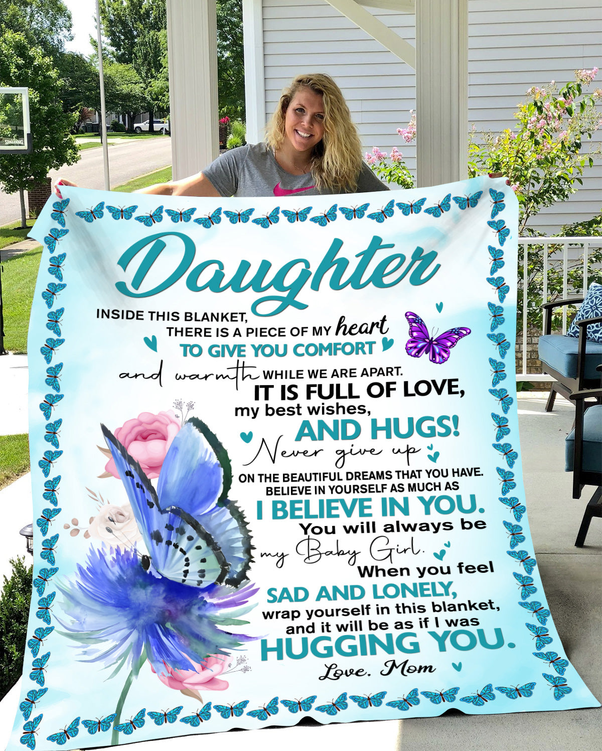 To My Daughter, A Piece Of My Heart Blanket