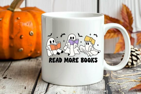 Read More Books Ghost Mug