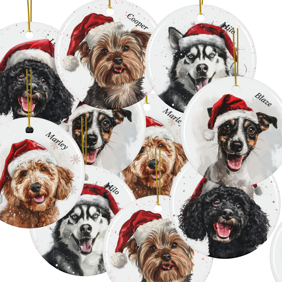 Personalized Dog Breed Ornaments