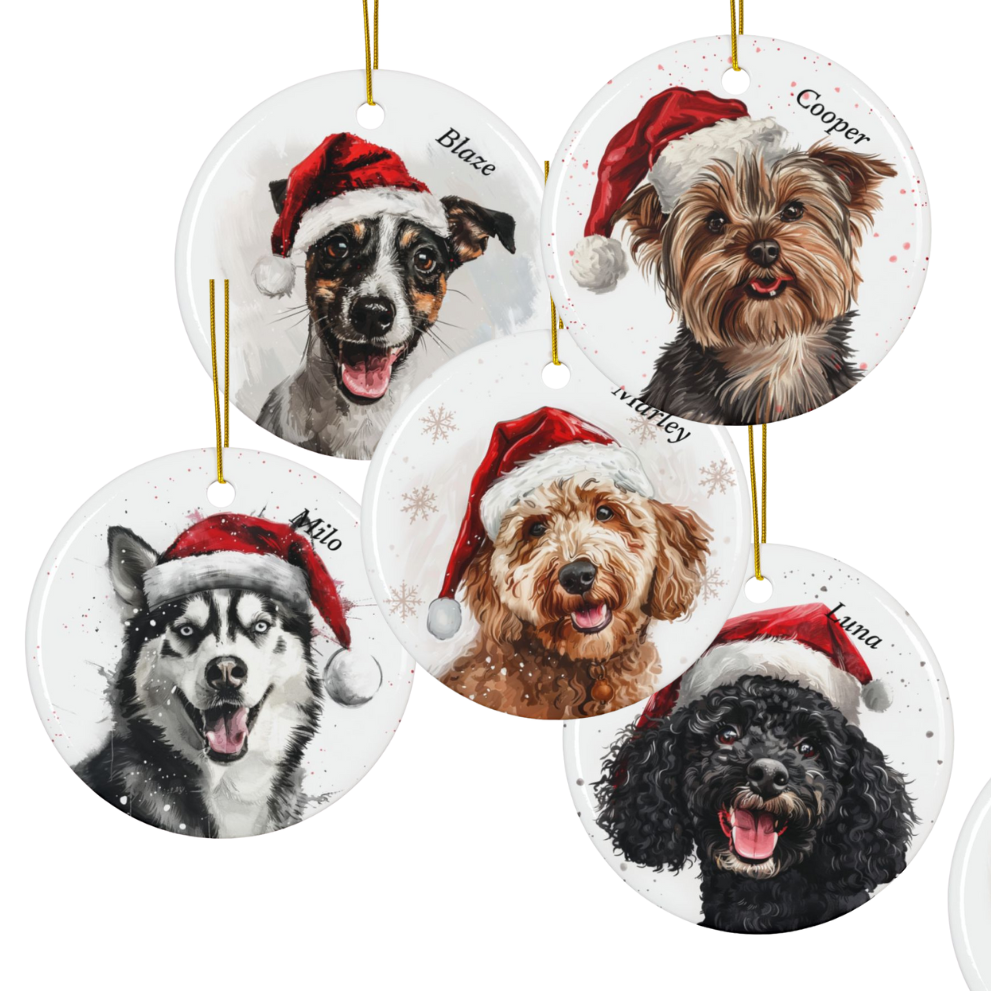 Personalized Dog Breed Ornaments