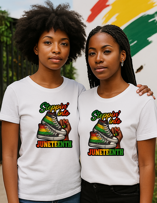 Steppin’ Into Juneteenth Statement Tee