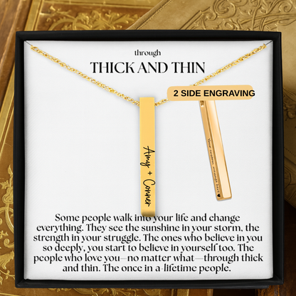 Through Thick and Thin Necklace