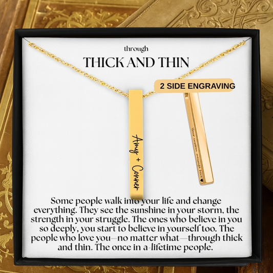 Through Thick and Thin Necklace