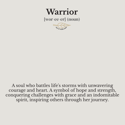 Engraved 4-Sided Stick Necklace - Warrior