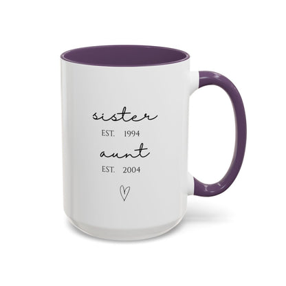 Custom Aunt Mug | New Aunt | Promoted to Aunt