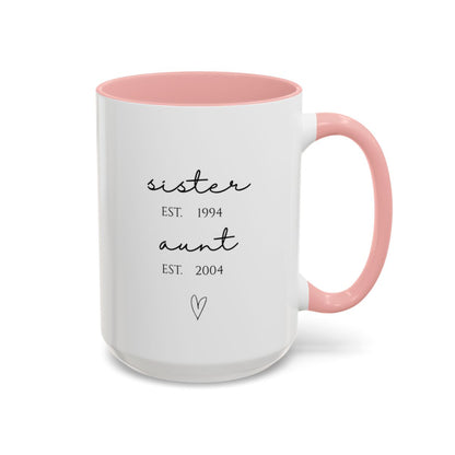 Custom Aunt Mug | New Aunt | Promoted to Aunt
