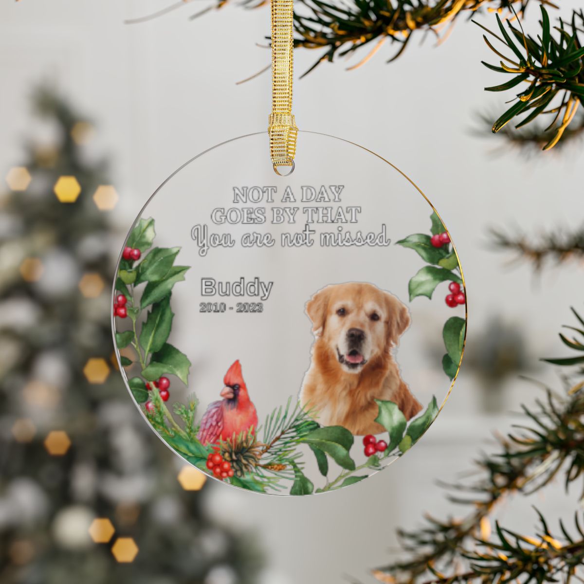 Forever In My Heart - Personalized Acrylic Photo Ornament