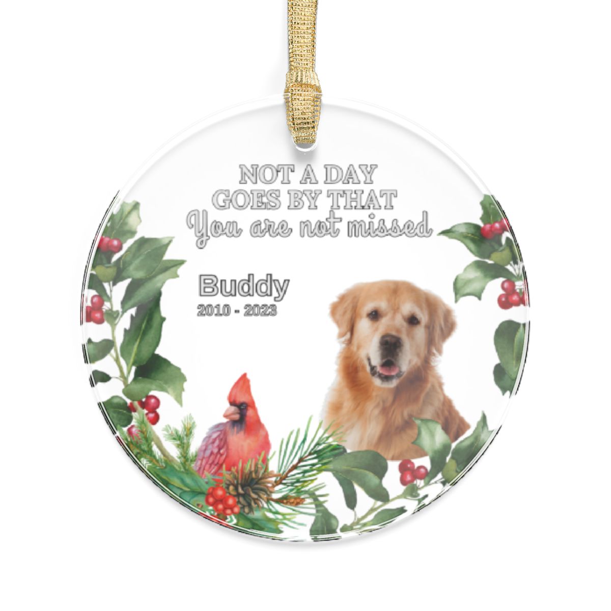 Forever In My Heart - Personalized Acrylic Photo Ornament