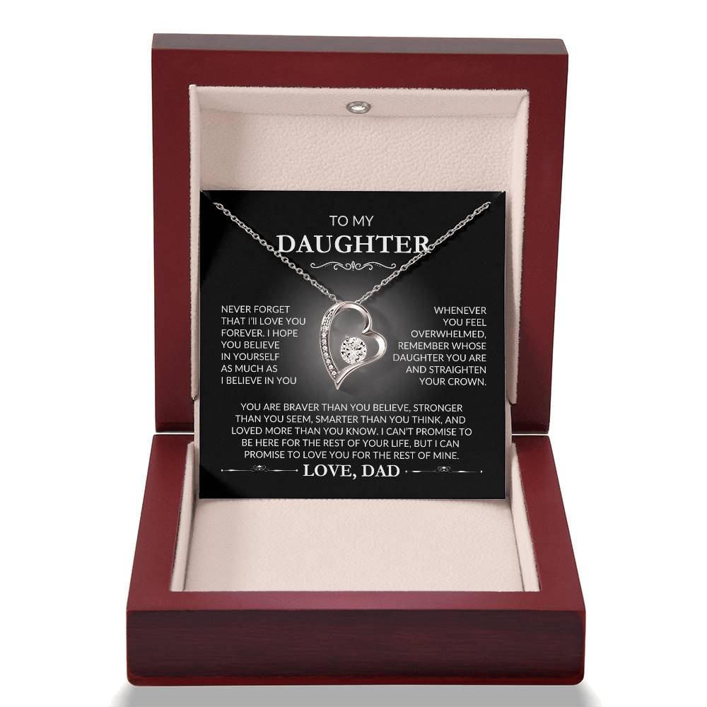 To My Daughter - Forever Love Necklace - Love, Dad