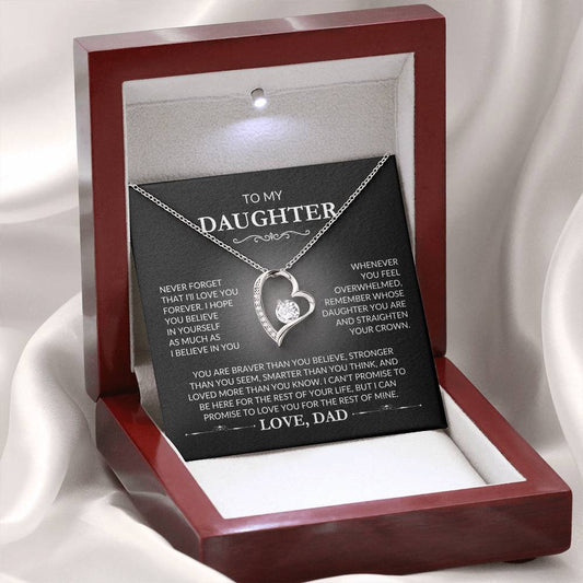 To My Daughter - Forever Love Necklace - Love, Dad