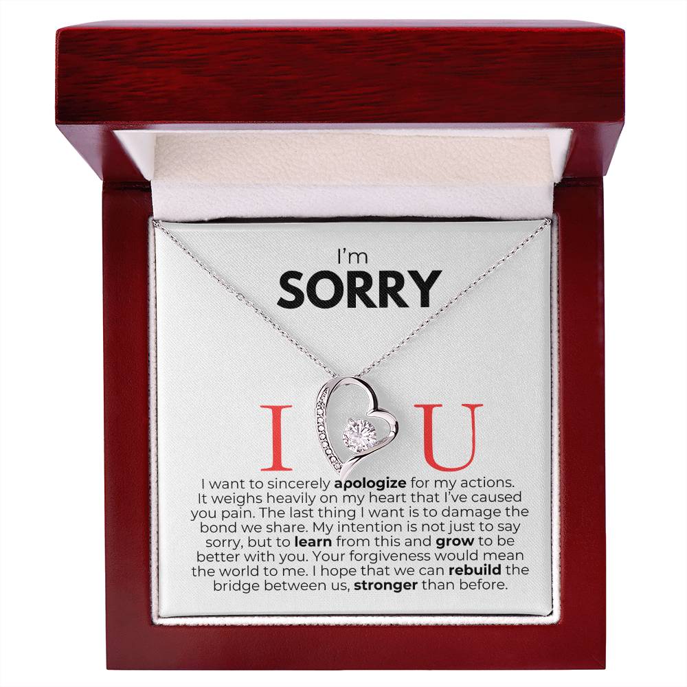 I'm Sorry - Forever Love Necklace - Say It With Ease