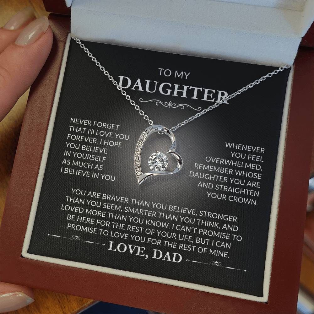 To My Daughter - Forever Love Necklace - Love, Dad