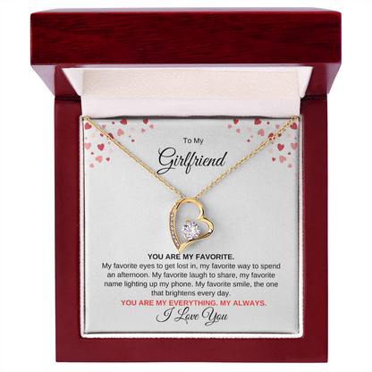 To My Girlfriend | Forever Love Necklace |  Valentine's Day Gift