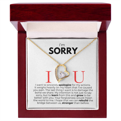 I'm Sorry - Forever Love Necklace - Say It With Ease