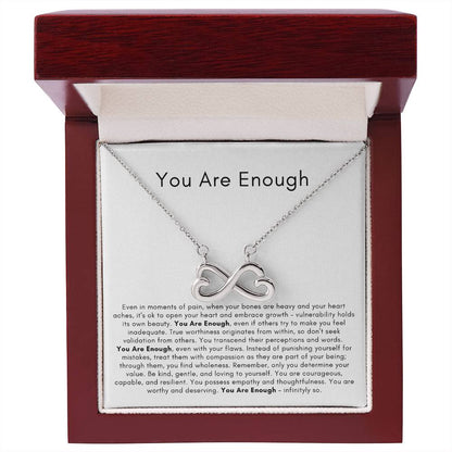 You Are Enough Infinity ﻿Necklace - Say It With Ease