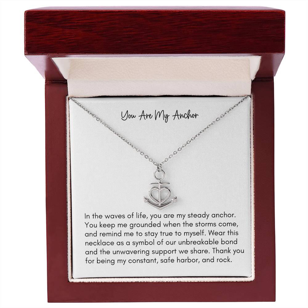 You Are My Anchor Pendant Necklace - Say It With Ease