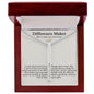 Engraved 4-Sided Stick Necklace - Difference Maker
