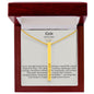 Engraved 4-Sided Stick Necklace - Grit
