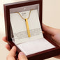 Engraved 4-Sided Stick Necklace - Grit
