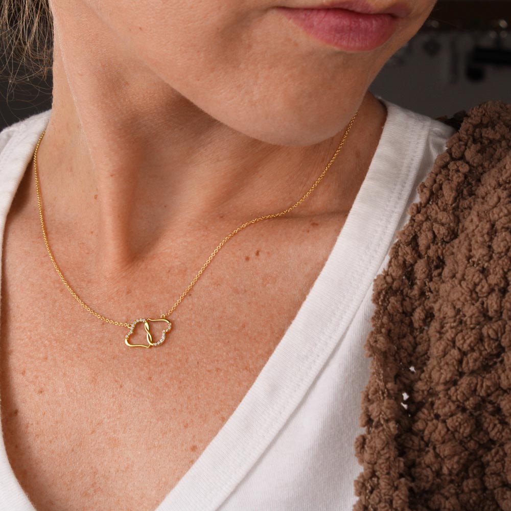 To My Daughter - You Are Enough Everlasting Love Necklace - Solid Gold - Say It With Ease