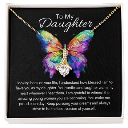 To My Daughter - Alluring Beauty Necklace - Say It With Ease