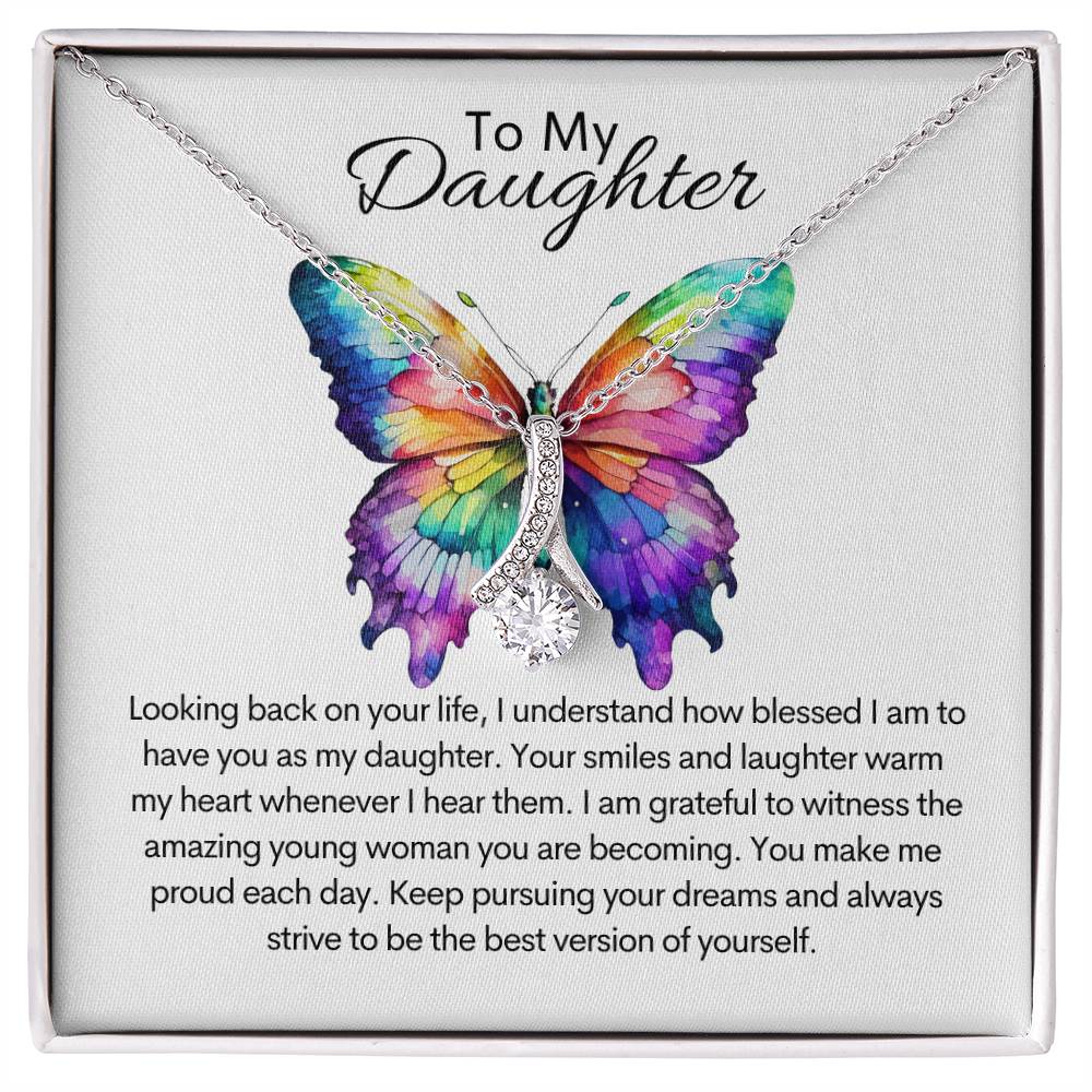 To My Daughter - Alluring Beauty Necklace - Say It With Ease