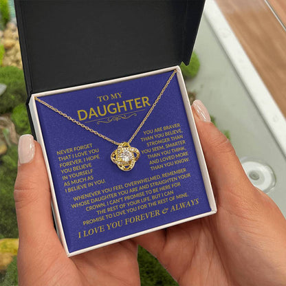 Never Forget That I Love You Daughter Necklace