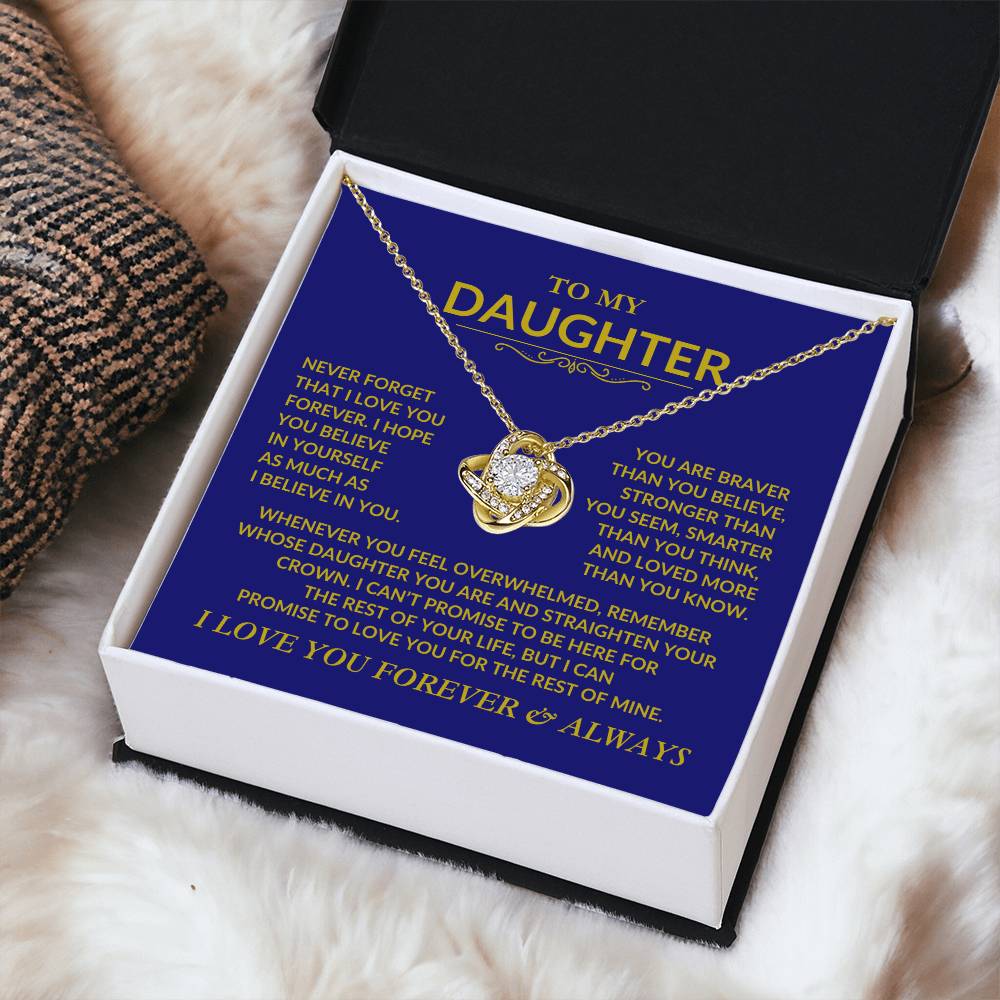 Never Forget That I Love You Daughter Necklace