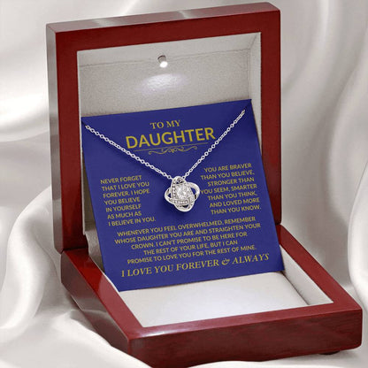 Never Forget That I Love You Daughter Necklace