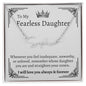 To My Fearless Daughter, Signature Name Necklace