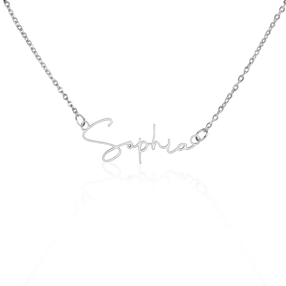 Signature Name Necklace - Worth