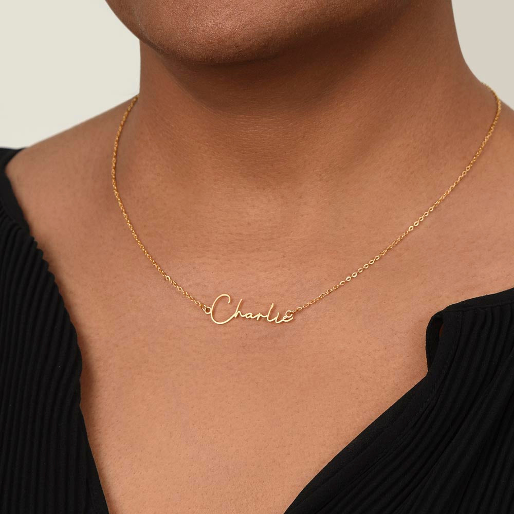 Signature Name Necklace - Worth