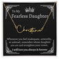 To My Fearless Daughter, Name Necklace