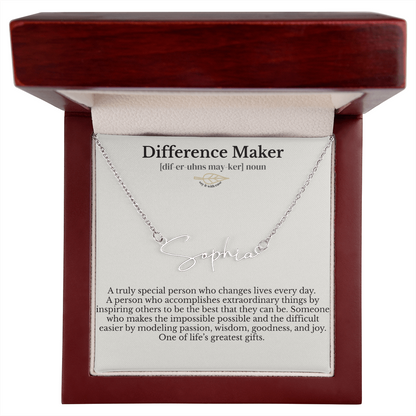 Name Signature - Difference Maker