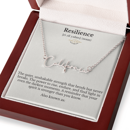 Signature Name Necklace - Resilience