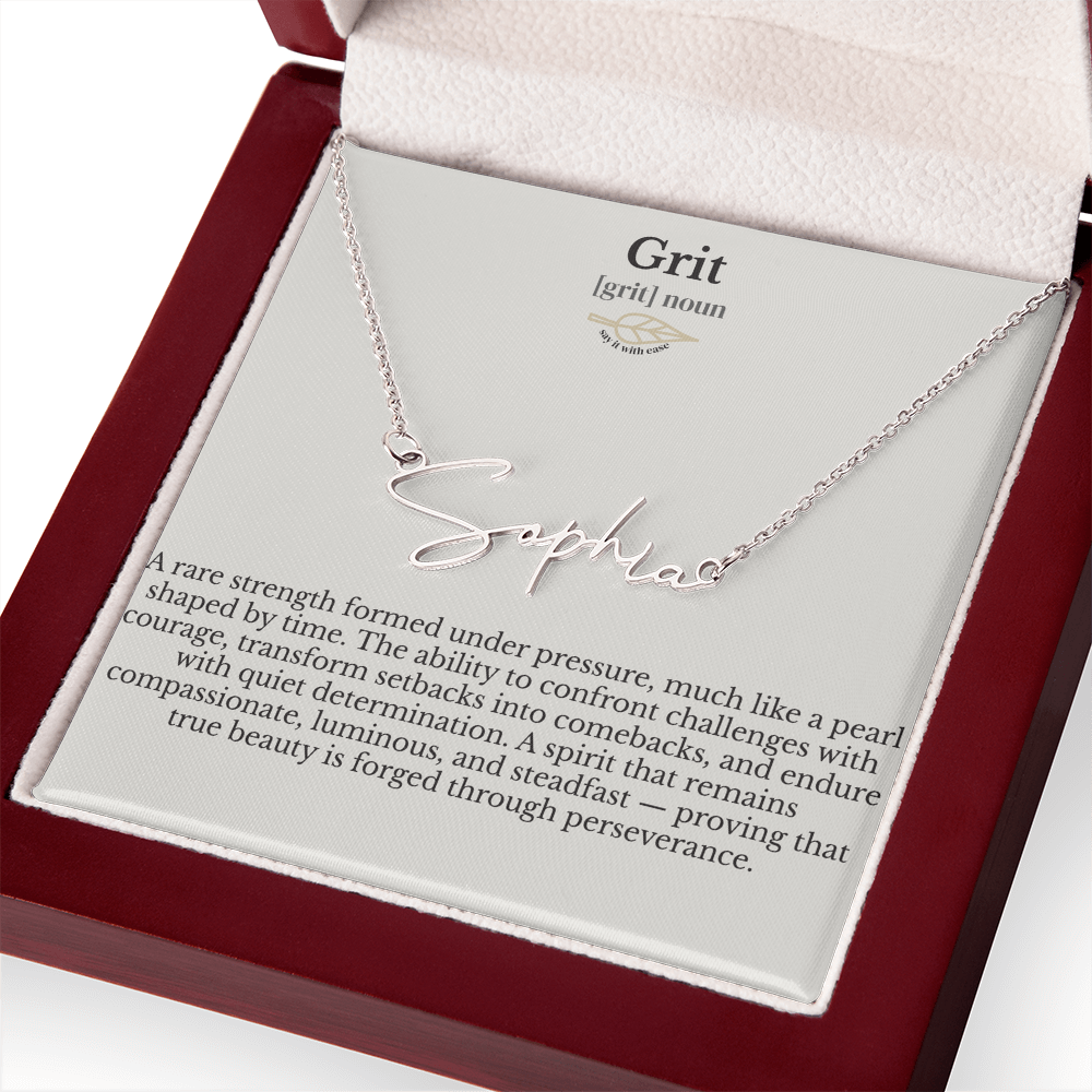 Name Necklace - Grit