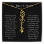 No Rain, No Flowers - Customized BirthFlower Necklace - Say It With Ease