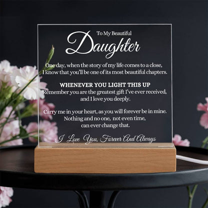 Most Beautiful Chapter - Daughter Acrylic Lamp