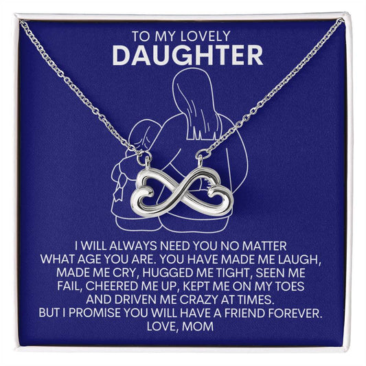 To My Lovely Daughter - Endless Love Necklace