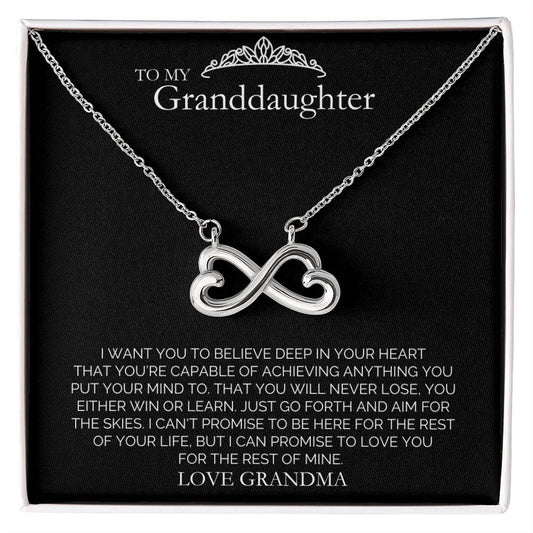 To My Granddaughter - Endless Love Necklace - Say It With Ease