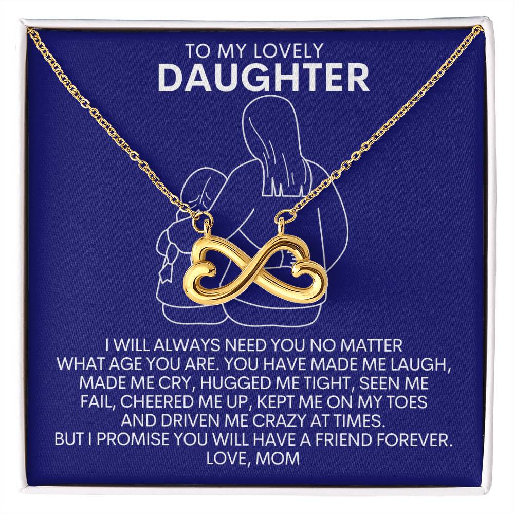 To My Lovely Daughter - Endless Love Necklace - Say It With Ease