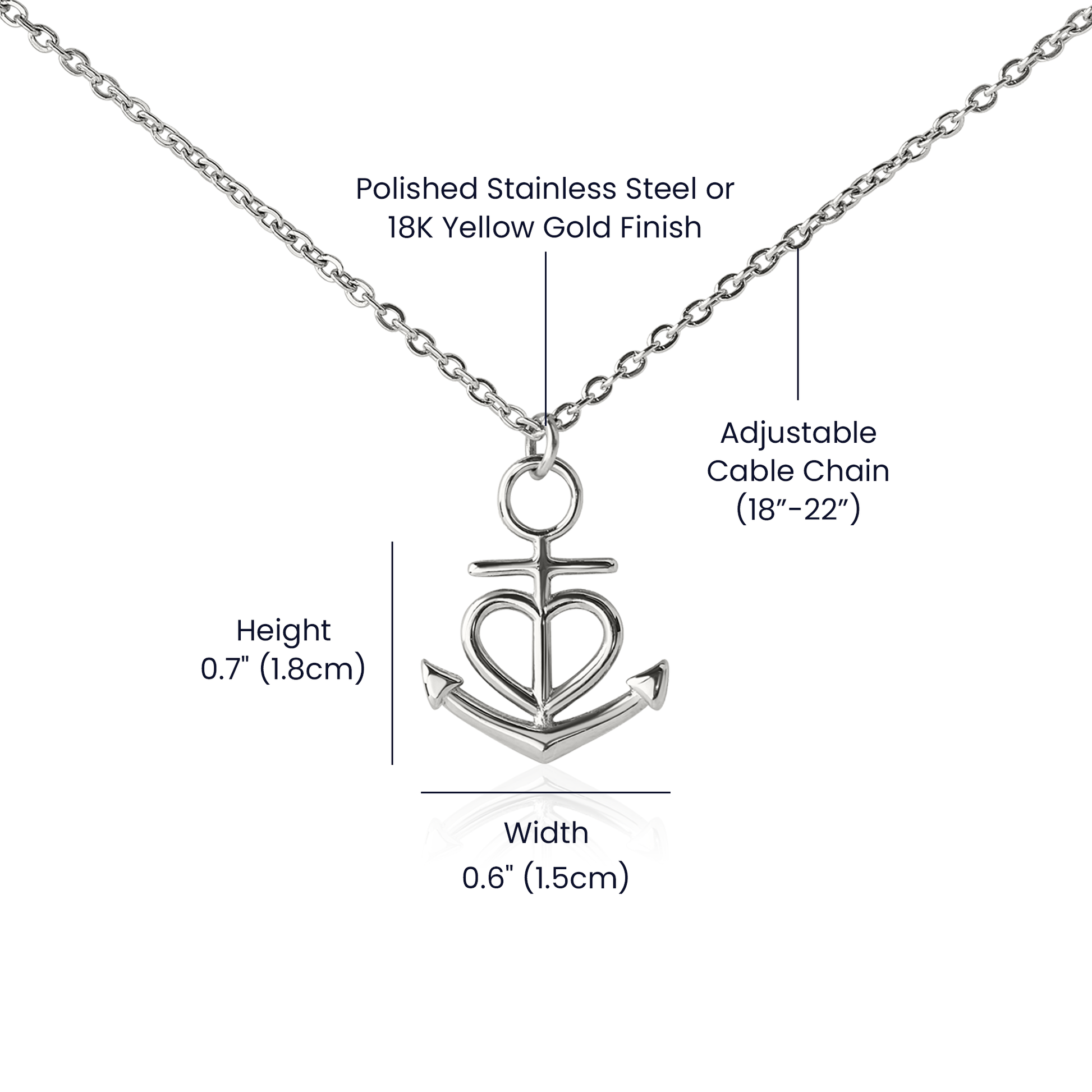 You Are My Anchor Pendant Necklace - Say It With Ease